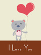 koala bear with balloon