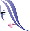 Vector: Girl face Girl face