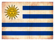 Grunge-Flagge Uruguay
