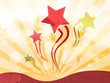 Spread star ,Abstract vintage background