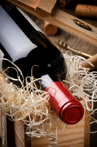 Photo: Bottle of red wine Bottle of red wine