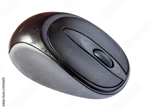 Photo: Computer wireless mouse on a white background. Computer wireless mouse on a white background.