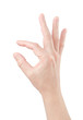 Fingers hold small object