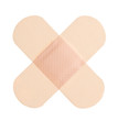 Adhesive bandage on a white background