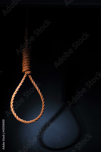 Photo: Gallows isolated on white background Gallows isolated on white background