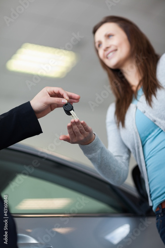 Photo: Woman reach out hand Woman reach out hand
