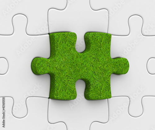 Illustration: Das Rasenpuzzleteil Das Rasenpuzzleteil