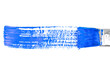 Blue horizontal line of painting