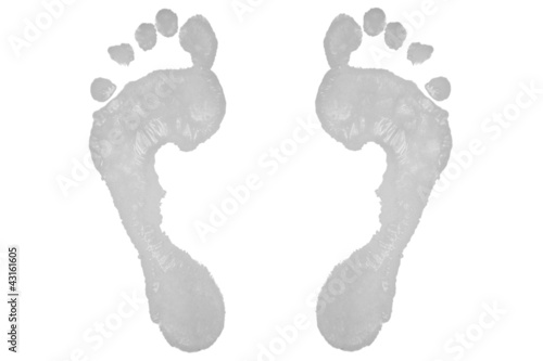 Photo: Two grey footprints Two grey footprints