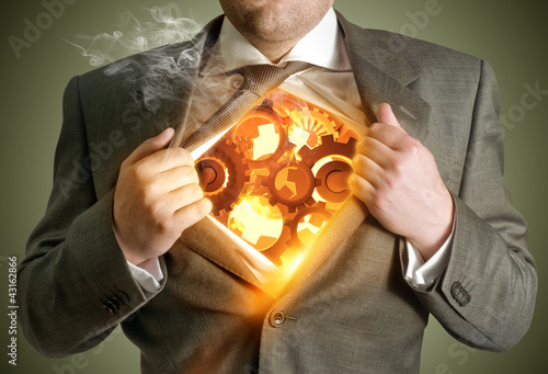 Foto: Machine Businessman Machine Businessman