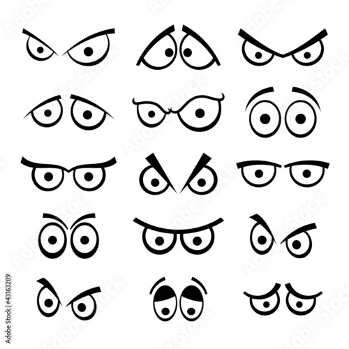 Scared Cartoon Eyes