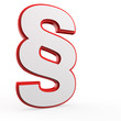 Paragraph in rot-weiß