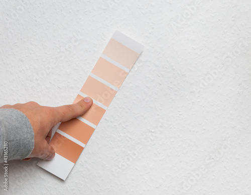 Photo: Color selecting on wall Color selecting on wall