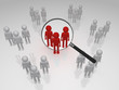 Illustration: Focus Group 3D magnifying glass Focus Group 3D magnifying glass