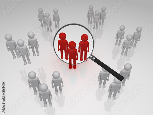 Illustration: Focus Group 3D magnifying glass Focus Group 3D magnifying glass