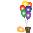 Vector: balloons in a pot balloons in a pot