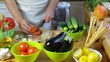 Video: hands slicing red tomato hands slicing red tomato