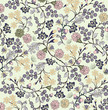 floral seamless pattern, vector design