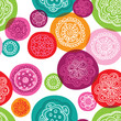Seamless flower retro background pattern in vector