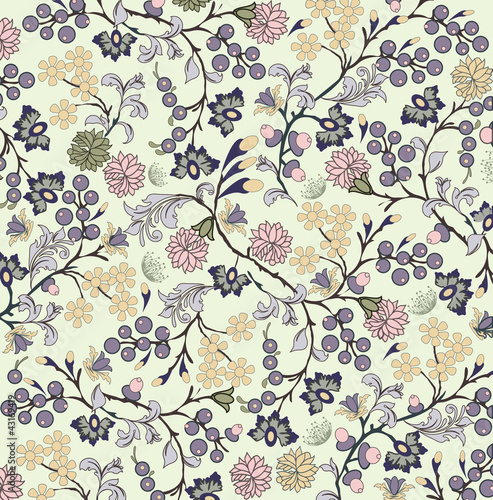 Vector: floral seamless pattern, vector design floral seamless pattern, vector design