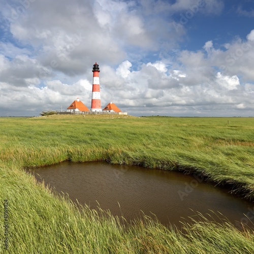 Photo: Leuchtturm Westerhever Leuchtturm Westerhever