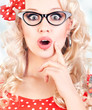Foto: Attractive surprised girl Attractive surprised girl