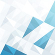 Abstract geometrical background with blue triangles and space fo