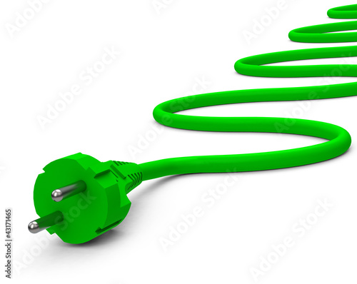 Illustration: Der grüne Strom Der grüne Strom