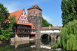 Famous Executioner's bridge in Nurnberg, Germany