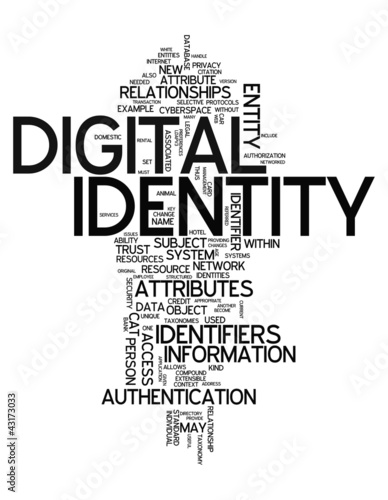 Illustration: Word Cloud "Digital Identity" Word Cloud "Digital Identity"