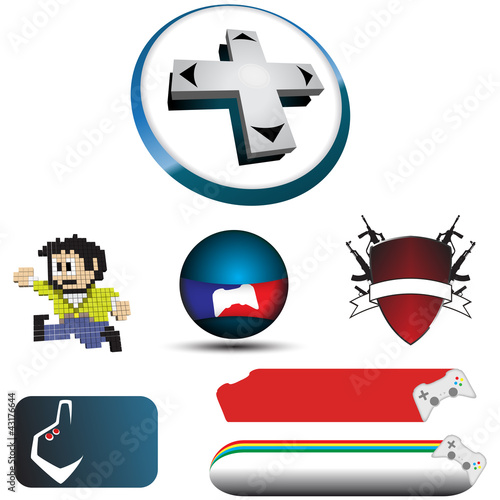 Vector: Logo video game Logo video game