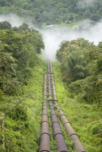 Photo: penstocks of a hydro project penstocks of a hydro project