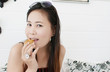 Close up Asian lady.