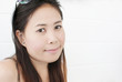 Close up Asian lady.