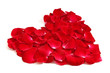 Herz aus Rosenblättern