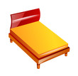 vector icon bed
