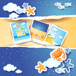 Vector: Holiday memories, fantasy background Holiday memories, fantasy background