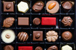 チョコレートの詰め合わせ