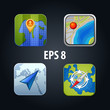 Vector: set of GPS vector icons set of GPS vector icons