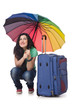 Girl preparing for her summer vacation