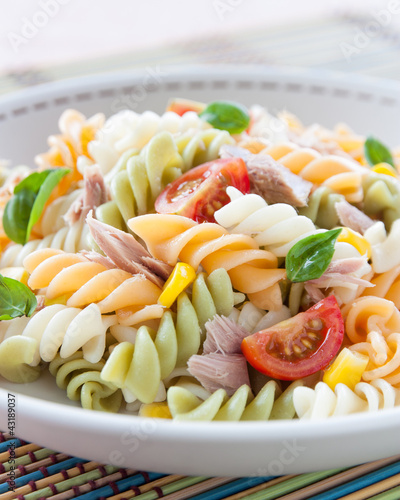 Photo: plate of pasta salad plate of pasta salad