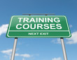 Training courses concept.