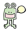 Funny comic alien