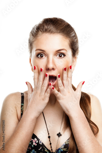Foto: Amazed young woman Amazed young woman