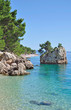 an der Strandpromenade von Brela an der Makarska Riviera