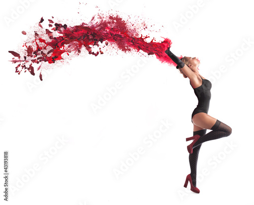 Photo: Burlesque dancer Burlesque dancer
