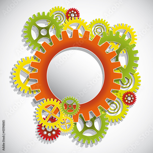 Vektor: Gears background Gears background