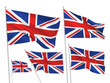Great Britain (UK) vector flags