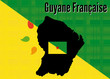 Guyane Kit 1 carte+drapeau