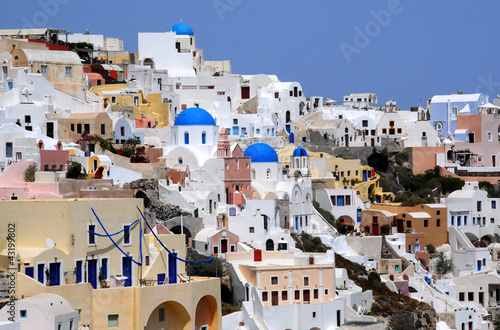 Naklejka dekoracyjna View of Oia Village of Santorini Archipelago